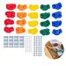 Squirrel Products 20 Extra Large Deluxe Rock Climbing Holds - with Mounting Hardware for up to 1" Installation - Outdoor Play Accessories - Ages 3 Years and Older