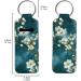JooMeryer Van Gogh Oil Painting Chapstick Holder - Portable Lip Balm Sleeve Pouch Keychain for Women - Teal Flower Design - ONESIZE - Buy Online on GoSupps.com
