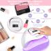 120W UV LED Gel Nail Lamp for Fast Curing | Lightweight Salon Quality Nail Dryer - Buy Online on GoSupps.com
