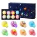 Bath Bombs  Bath Bombs for Kids with Toys Inside Surprise - LED Light  8PK Planets Kids Bath Bomb  Natural Organic Essential Oil Spa Gift Set for Women  Men  Girls  Boys  Birthday Party  Christmas.