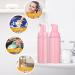 35 pcs 2oz Foam Soap Dispensers - Mini Plastic Travel Bottles with Pump for Hand Sanitizer, Shampoo, Castile Liquid - Pink - Buy Online on GoSupps.com