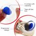 Silicone Heel Cups for Cracked Heels - 4 Pack Comfort Cushions for Plantar Fasciitis & Heel Pain Relief | WLLHYF - Buy Online on GoSupps.com