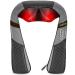 Renpho massage device shoulder neck massage device with warmth Shiatsu massage device with 3D massage of deep fabric massage for neck back shoulder legs feet black and gray