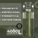 Survivo Stainless Steel Water Filter Bottle - 4000L Capacity for Camping Hiking & Travel | Outdoor Drinking Bottle with Integrated Water Filter - Buy Online on GoSupps.com