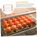 OSALADI Egg Grid Clear Plastic Tray Clear Plastic Eggs Clear Egg Container Egg Carton Side Door Memory Transparent 22.3X16.2X10.1CM - Buy Online on GoSupps.com