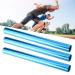 Keenso Relay Race Baton, 3 Pcs Aluminum Alloy Track and Field Relay Baton Sports Relay Race Baton Track and Field Sprint Match Batons blue