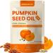 Pumpkin Seed Oil with Saw Palmetto, Vitamin D3 & K2 | 3000 mg Per Serving, Cold Pressed, Essential Fatty Acids & Phytosterols | Supports Healthy Hair, Bladder Comfort & Balance | 300 Non-GMO Softgels