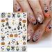 JMEOWIO 9 Sheets Halloween Nail Art Stickers Decals Self-Adhesive Cute Ghost Snake Nail Supplies Nail Art Design Decoration Accessories - Buy Online on GoSupps.com