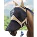 Harrison Howard Caremaster Pro shining horses fly mask long nose with ears UV protection for horse-light champagne s light champagne