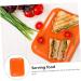 Zerodeko 1pc Tray Cupcake Stand Decor Christmas Platter Cake Plate Fruit Dish Fruit Plate Buffet Paper Cup 38.5X28.5X2CM Orange - Buy Online on GoSupps.com