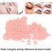200PC Diamond-Shaped Eyelash Extension Adhesive Cups - Disposable Pink Holders for Professionals | Premium Quality & International Shipping - Buy Online on GoSupps.com