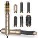 1000w Airstyler Hair Styler Set 6 in 1 Hot Air Brush Set Negative Ion Hair Styler with Airstyler Curling Iron Hair Dryer Round Brush Hair Dryer Hair Dryer Brush Straightening Brush Air Styler Thermal Brush Hair Dryer Set Gold