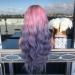 Battnot 28'' Synthetic Full Wig for Women - Long Curly Straight Hair in Gold Pink & Purple - Ideal for Cosplay & Parties - Buy Online on GoSupps.com