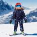Kids Winter Puffer Jacket and Snow Bib Pants 2-Piece Set | 18-24 Months | Blue - Buy Online on GoSupps.com