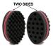 BEWAVE Big Holes Barber Hair Brush Sponge Dreads Locking Twist Afro Curl Coil - Hair Care Tool with Hair Pick - 2 Pcs Set - Buy Online on GoSupps.com