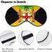 Jamaican Coat of Arms Flag Eye Mask - Funny Soft Blindfold for Sleeping & Travel | Adjustable Strap - Buy Online on GoSupps.com
