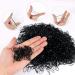 300PCs Transparent Mini Elastic Hair Ties - Perfect for Children's Hair Wedding Styles & More (Black) - Buy Online on GoSupps.com