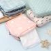 6 Pack Reusable Menstrual Cup & Sanitary Napkin Storage Bag - Zipper Pouch for Girls - Grey & Blue Grid, Grey & Green Dot, Maple Leaf, Pink Cactus - 5x5 inches - Buy Online on GoSupps.com