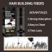 Hair Fibres Dark Brown Hair Building Fibres Hair fluffy Powder Thick Fiber Hair Fibers Natural Formula Time Lasts Hair Thickening Products for Men Women(Dark Brown) - Buy Online on GoSupps.com