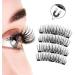 Magnetic Eyelashes with Applicator Natural Magnetic Eyelashes Reusable Easy Wear No Glue No Makeup Remover Natural Look 3D Effect Glamorous Magnetic False Eyelashes with Applicator Magnetic Lashes - Buy Online on GoSupps.com