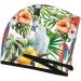 Toucans Parrot Palm Tree Coral Velvet Hair Cap Quick-Dry Towel Wrap for Men & Women | Ideal Travel & Home Use - Buy Online on GoSupps.com