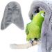 SIMENA Bird Buddy, Corner Fleece Bird Blanket, Cozy Bird Bed Warmer Parrot House for Cage, Cuddle Nest Hanging Toy for Lovebirds, Parakeet Medium