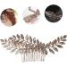 Beaupretty Wedding Hair Accessories comb hair bridal gold trim bridal headpiece gold decor gold headpiece leaves decor leaf decor women headdress Zinc alloy wedding Gold Hair Accessories - Buy Online on GoSupps.com