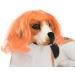 Funny Dog & Cat Role Play Wig - Halloween & Christmas Costume for Small Medium & Large Pets (Orange) - Buy Online on GoSupps.com