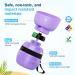 Pecute Dog Drinking Bottle - Portable Silicone Water Bottle with Foldable Bowl for On-the-Go Hydration | 350ml Purple - Buy Online on GoSupps.com