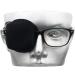 3D Silk Eye Patch for Adults Kids | Medical Eye Patch for Glasses (Balck Right Eye) Black (Right Eye Coverage)