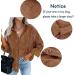 Women's Corduroy Button Down Pocket Shirts | Long Sleeve Oversized Blouses | Fall Outdoor Boyfriend Tops - Large Camel - Buy Online on GoSupps.com