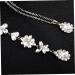 OATIPHO Zirconia Necklace Crystal Necklace Pearls Necklace Crystal Back Necklace Wedding Necklace Pendant Prom Miss Birthstone - Buy Online on GoSupps.com