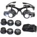 Portable ES 10X 15X 20X 25X Magnifier Eye Glass Loupe Watch RepairKit with LED Lights Full of Stars - Buy Online on GoSupps.com