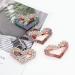 4 Pack Gold Glitter Heart Rhinestone French Barrettes for Women & Girls - Buy Online on GoSupps.com