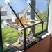 Oceskyha Cat Window Perch Hammock with Free Fleece Blanket - Extra Large & Sturdy Cat Bed for Indoor Resting - Space Saving Double-layer Flannel Design - Buy Online on GoSupps.com