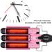 3 Barrel Curling Iron Wand Adjustable Hair Crimpers Hair Styling Tool Hair Curler Waver Crimper for Home and Salon 110V 240V (Pink 28mm) US Plug Pink 28mm - Buy Online on GoSupps.com