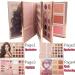 Makeup Palette Bookstyle Multifunctional Cosmetic Set | Eyeshadow Blush Highlighter Concealer Matte & Shimmering Pearlescent Shades | Professional Bride Artist Kit - Buy Online on GoSupps.com