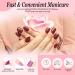 288PCS Solid Color Glossy Short Square False Press On Nails Kit with Stickers and Prep Tools - Pack 5 - Buy Online on GoSupps.com