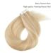 Shop Premium 50g 20pcs Beauty Hair Tape Extensions - Remy Human Hair Dirty Blonde & Platinum Beach Blonde (P18-613) International Shipping Available - Buy Online on GoSupps.com