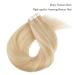 Department of Amazing Beauty: Real Hair Extensions Tape - Highlight Tape-In Hair Extensions Seamless & Reusable Dirt Blonde with Platinum Beach Blonde #P18-613 45 cm - Buy Online on GoSupps.com