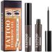 Eyebrow Makeup | Peel Off Sweatproof Tinted Brow Gel with Brow Templates - 3 Days Eyebrow Dye Tools for Women and Girls Long Lasting Eye Brow Cosmetics - Buy Online on GoSupps.com