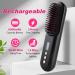 Portable Cordless Hair Straightener Brush | Ionic Hot Comb for Travel | Lightweight & Rechargeable with Fast Charger & LCD Display - Buy Online on GoSupps.com