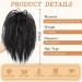PORSMEER Claw Clip Ponytail Hair Extension - Short Black 10 inch Tousled Updo Bun for Women - Buy Online on GoSupps.com
