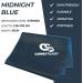Coresteady Resistance Band - Midnight Blue 1.3m Exercise Band for Men & Women | Build Strength & Flexibility | Fitness, Stretching, Pilates | Includes Exercise Guide - Buy Online on GoSupps.com