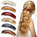 6 Pieces Large Hair Barrettes for Women, Retro Acrylic Large French Automatic Hair Clips for Women Girls and Hair Clasps for thick Hair, 6 Colors Hair Clips