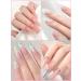 EBANKU Poly Nail Gel Kit - Nude & Clear French Colors with Mini Nail Lamp - DIY Nail Art & Manicure All-in-one Set - Buy Online on GoSupps.com