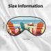 Beach Chairs & Scenery Print Soft Eye Mask - Travel Sleep Mask for Men & Women | Comfortable Sleep & Relaxation - Buy Online on GoSupps.com