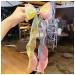 Hair Clips Cute colorful chiffon bow ribbon hairpin sweet hair accessories headband hairpin Blue Hair Clips (Size : 8)