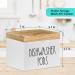 Anwelynd Rustic Wooden Dishwasher Pod Container Dishwasher Tablet Container for Kitchen Decor and Accessories Wood Laundry Detergent Pods Holder with Lid Laundry Detergent Storage Square White & Brown - Buy Online on GoSupps.com