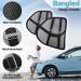 Bangled Lumbar Support - Double Breathable Mesh Car and Office Chair Back Support (Black 2 Pack) - Buy Online on GoSupps.com